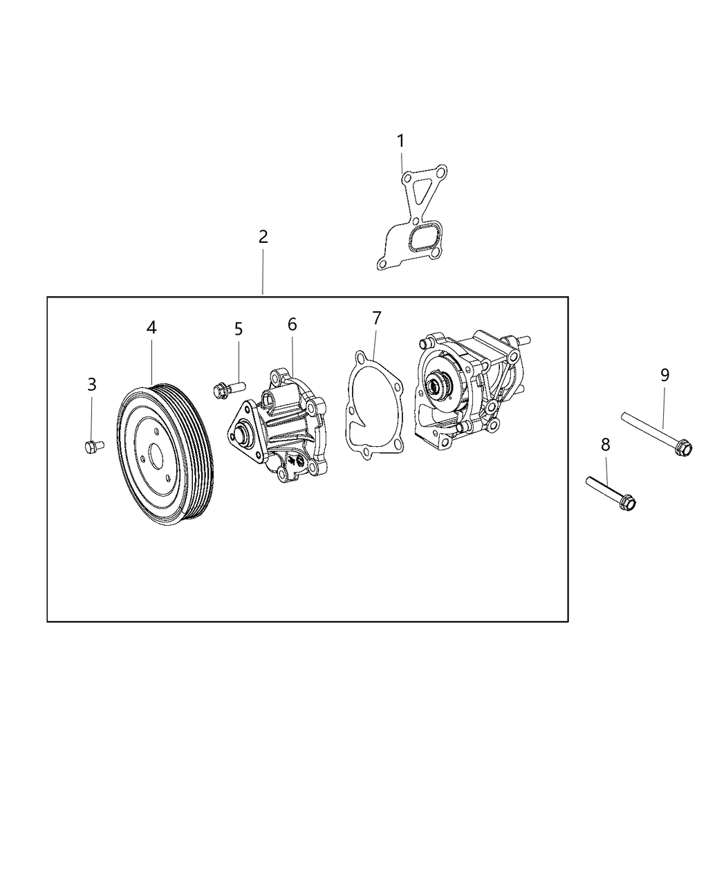 Mopar 5047389AB Engine Water Pump