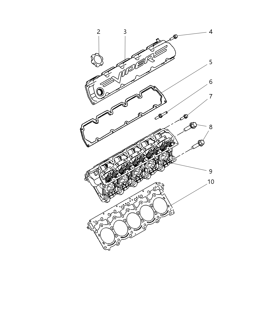 Mopar 5086534AB Gasket Pkg-Engine Upper