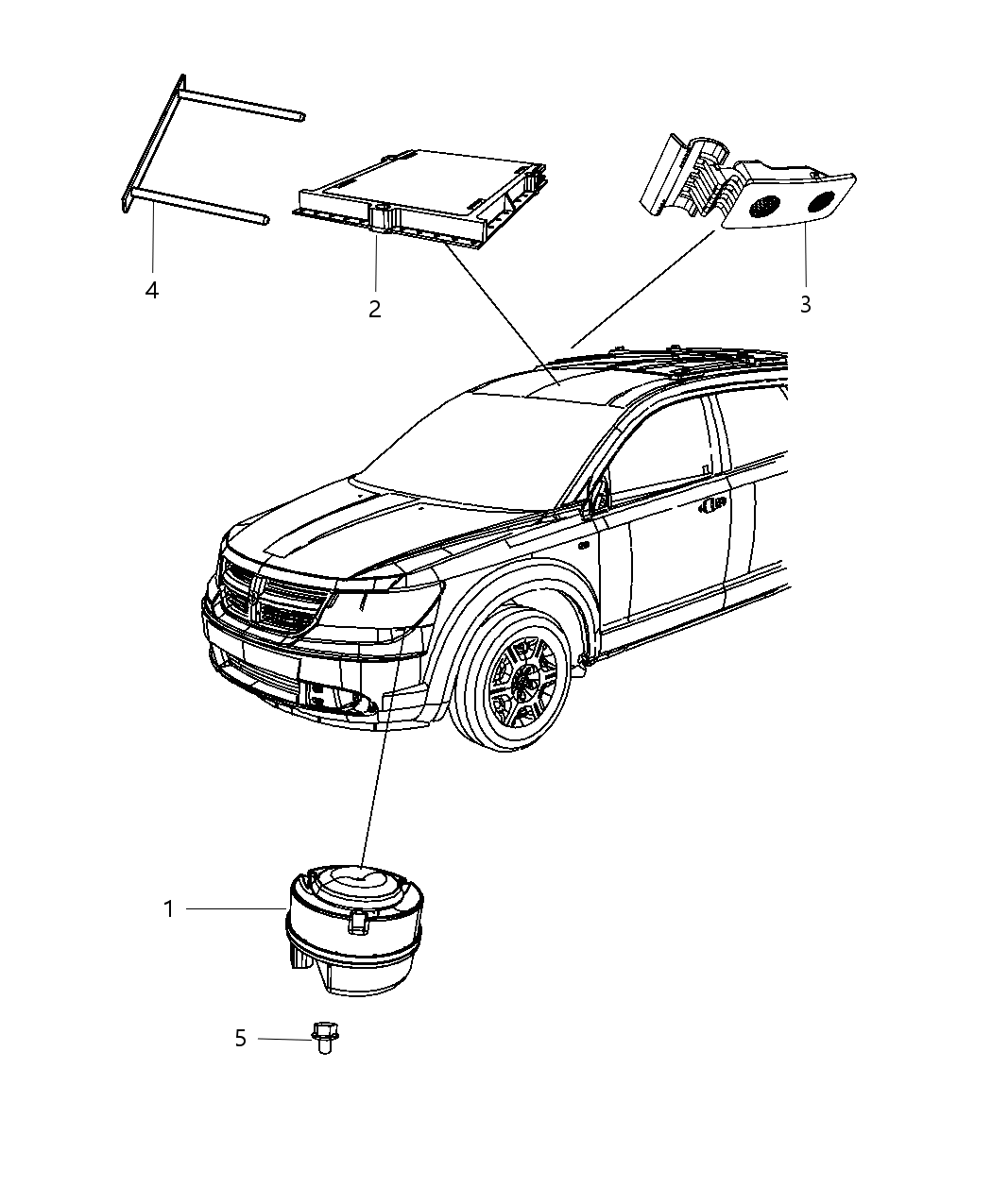 Mopar 1NF10HDAAB Module-Alarm