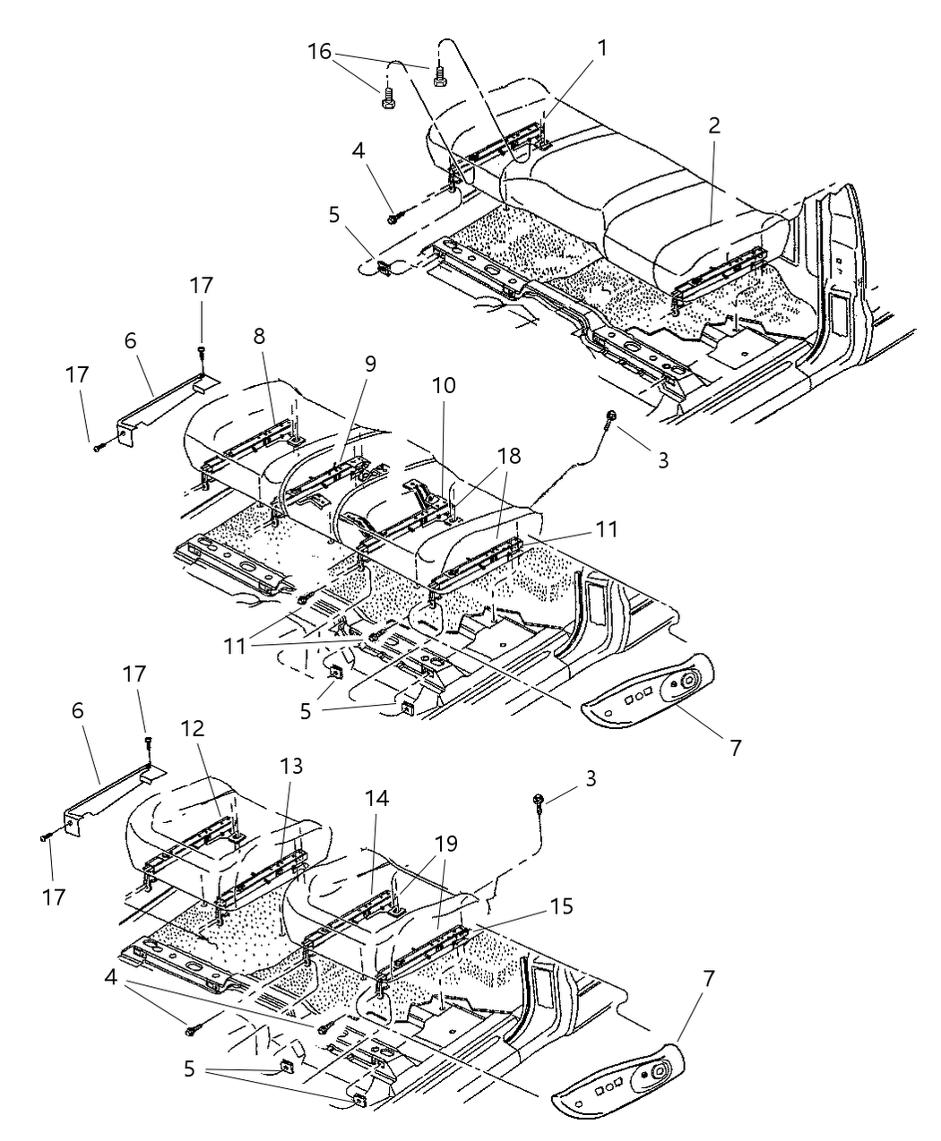 Mopar 5016621AA ADJUSTER-Power Seat