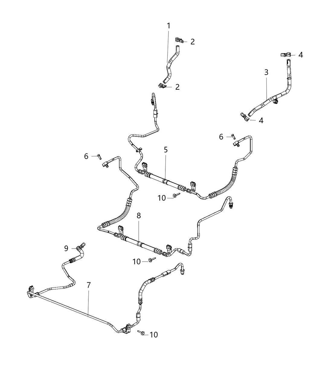 Mopar 68247932AC Line-Power Steering Pressure