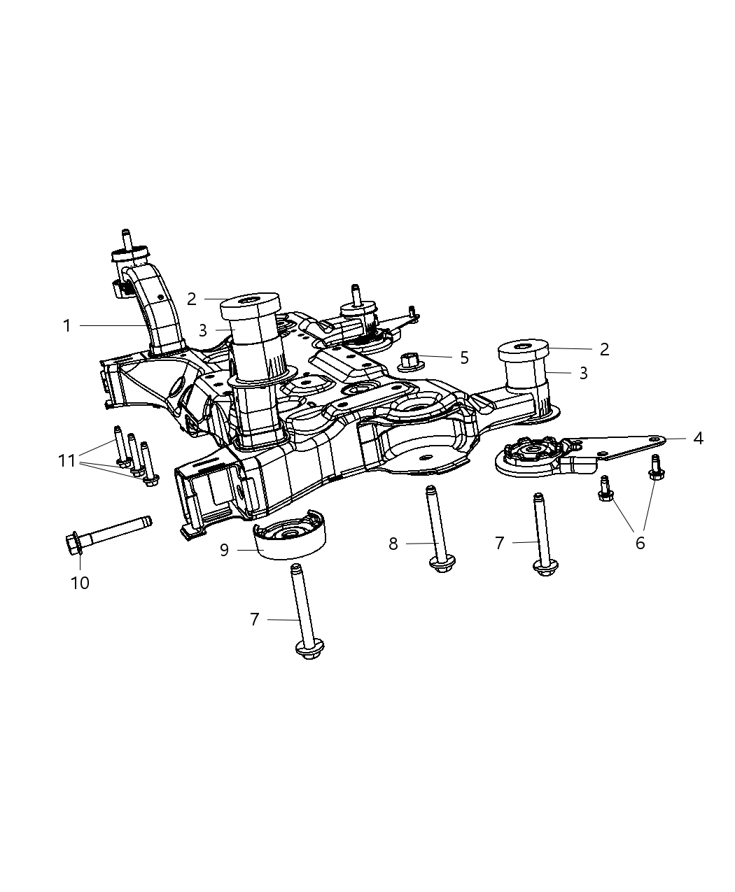 Mopar 4766484AB ISOLATOR-CROSSMEMBER