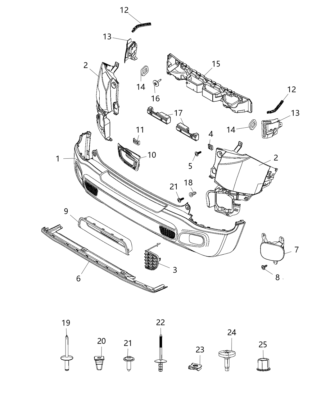 Mopar 6DQ41U90AA APPLIQUE-FASCIA