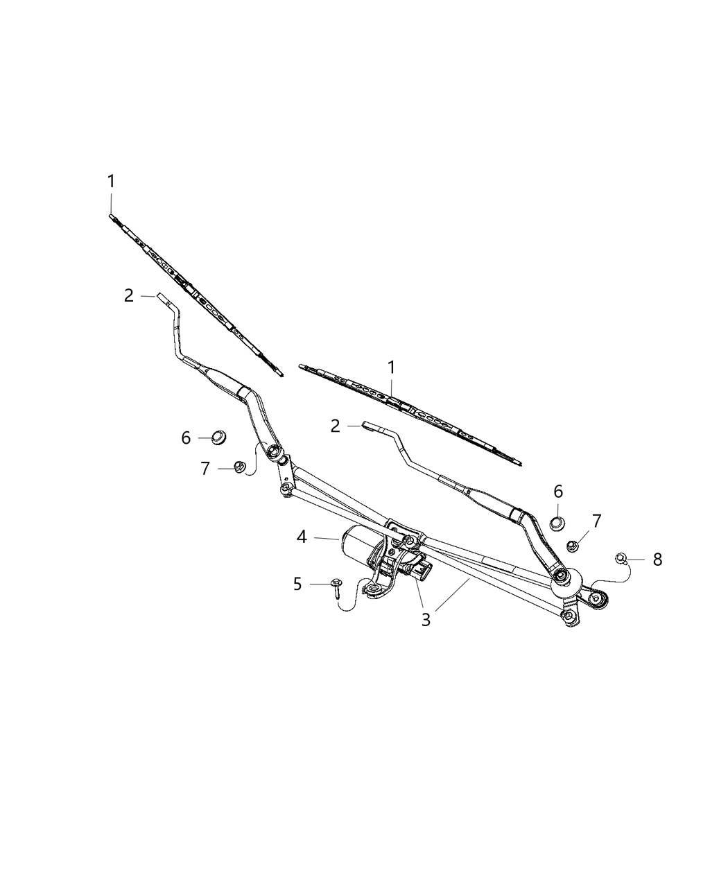 Mopar 55372141AI WIPERUNIT-Windshield WIPER