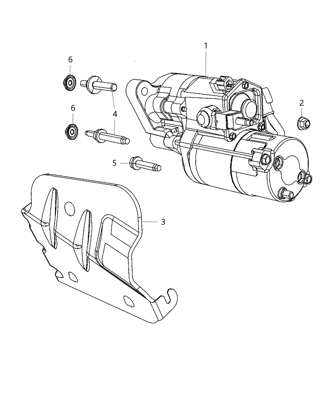 Mopar 5035322AB Starter-Engine