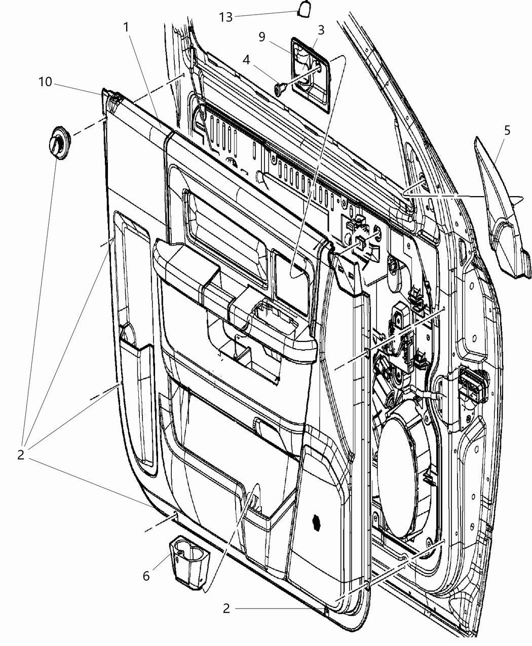 Mopar 1WD58LA8AB Bezel-Release Handle