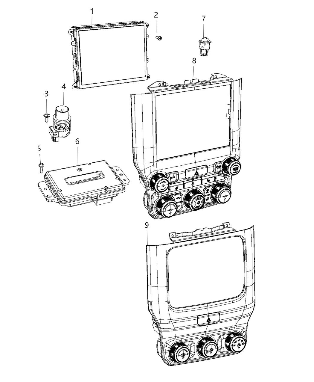 Mopar 68493386AD Control-A/C And Heater