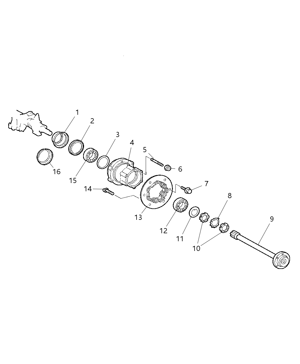 Mopar 5134718AA FLANGE-Axle Output