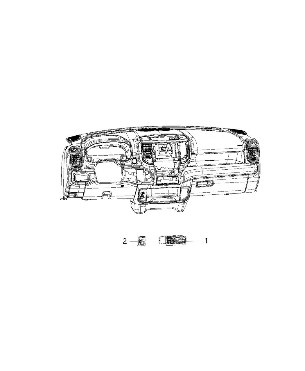 Mopar 68376643AE Switch-Instrument Panel