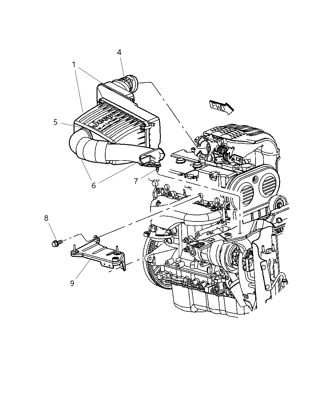 Mopar 53013101AB Duct-Fresh Air