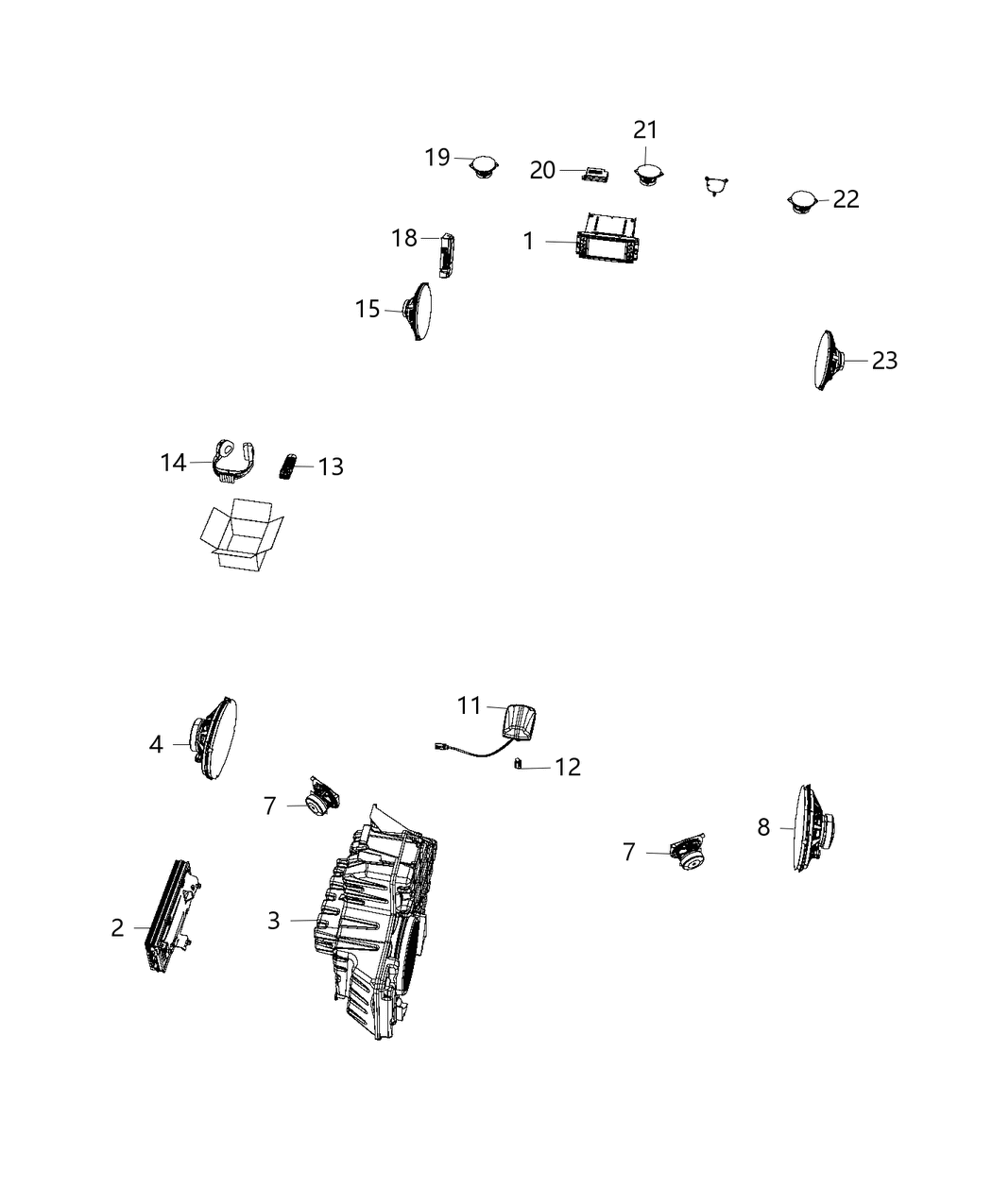 Mopar 5091301AH Radio-Multi Media