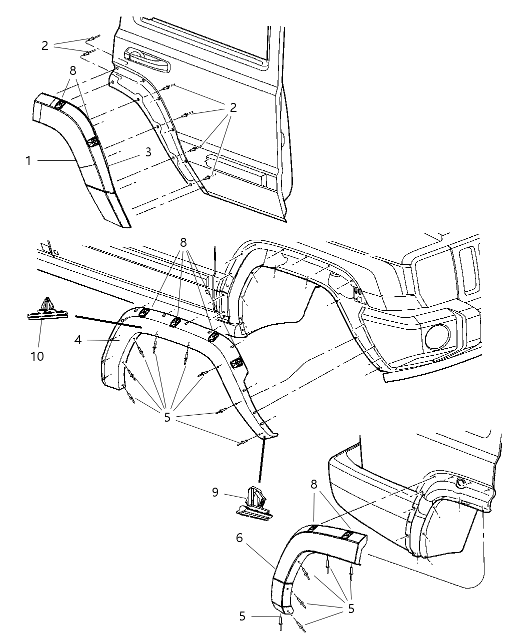 Mopar 5JP91TZZAD Flare-Rear Door