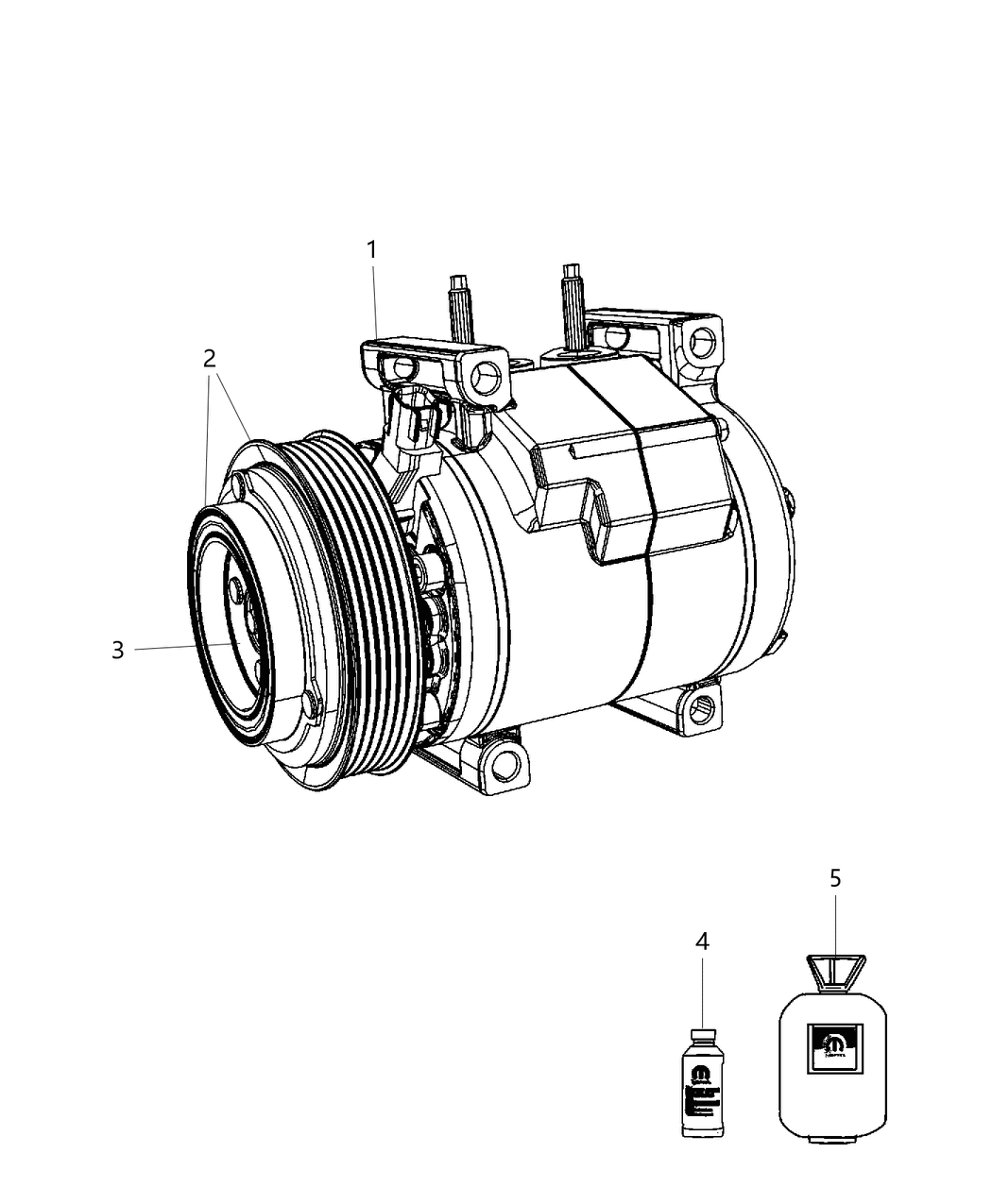 Mopar 68294506AB COMPRESOR-Air Conditioning