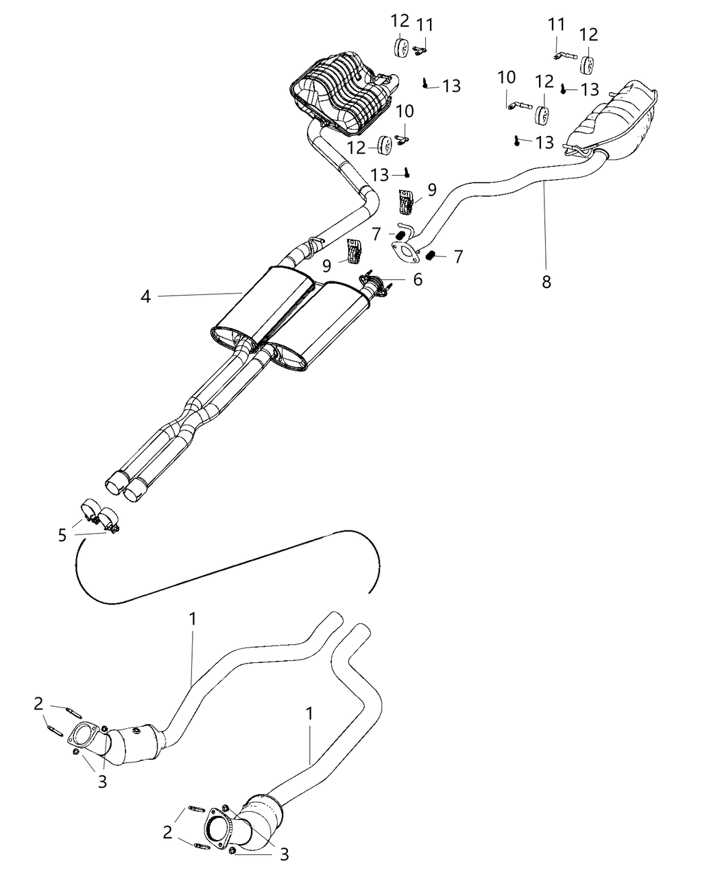 Mopar 68271452AB MUFFLER-Exhaust