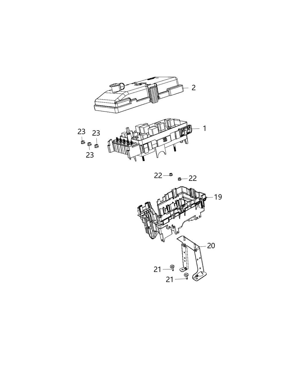 Mopar 68338717AC Power Distribution Center