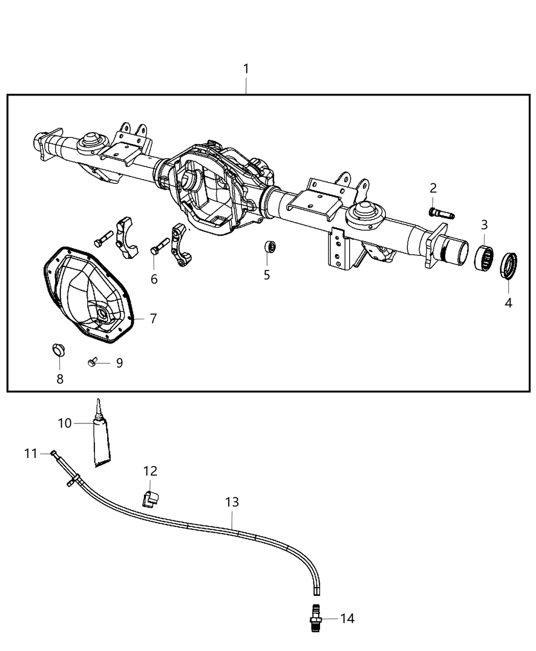 Mopar 68170795AA Housing-Rear Axle