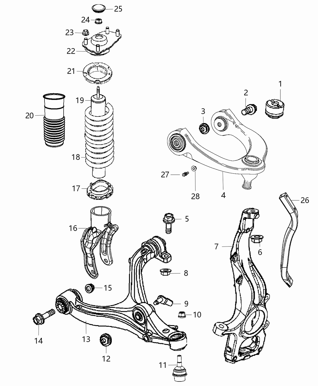 Mopar 5168211AB Front Coil Spring