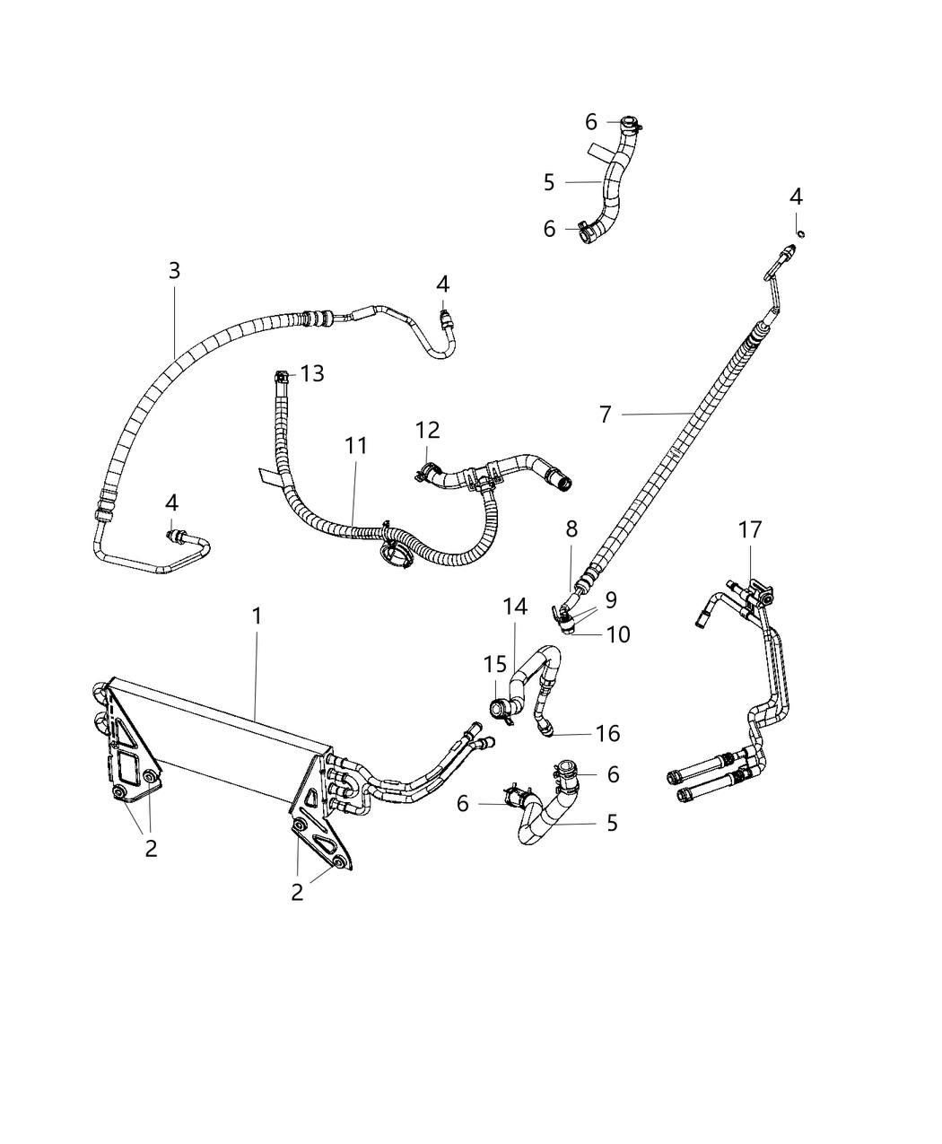 Mopar 68359768AD Hose-Power Steering Pressure