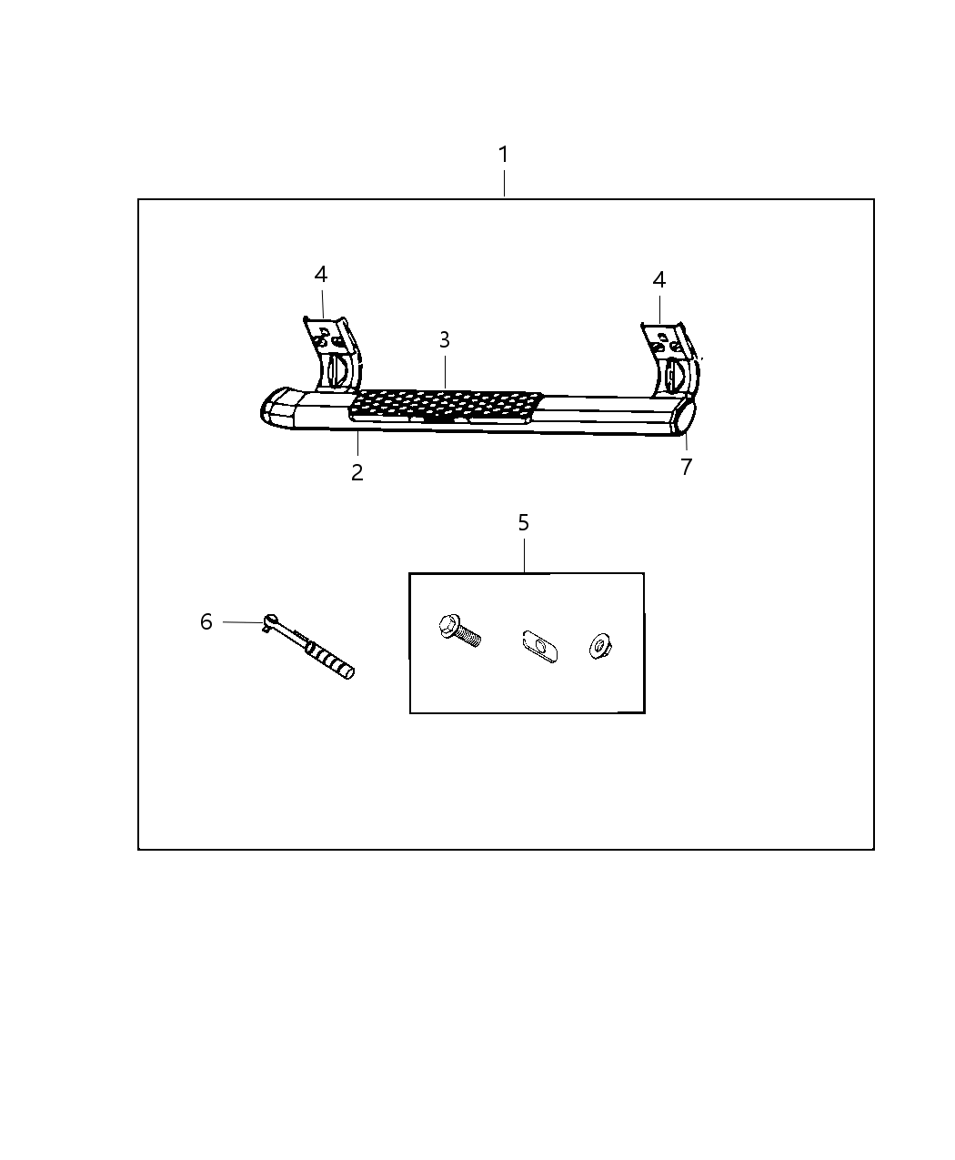 Mopar 82213593AD Step Kit-Tubular Side