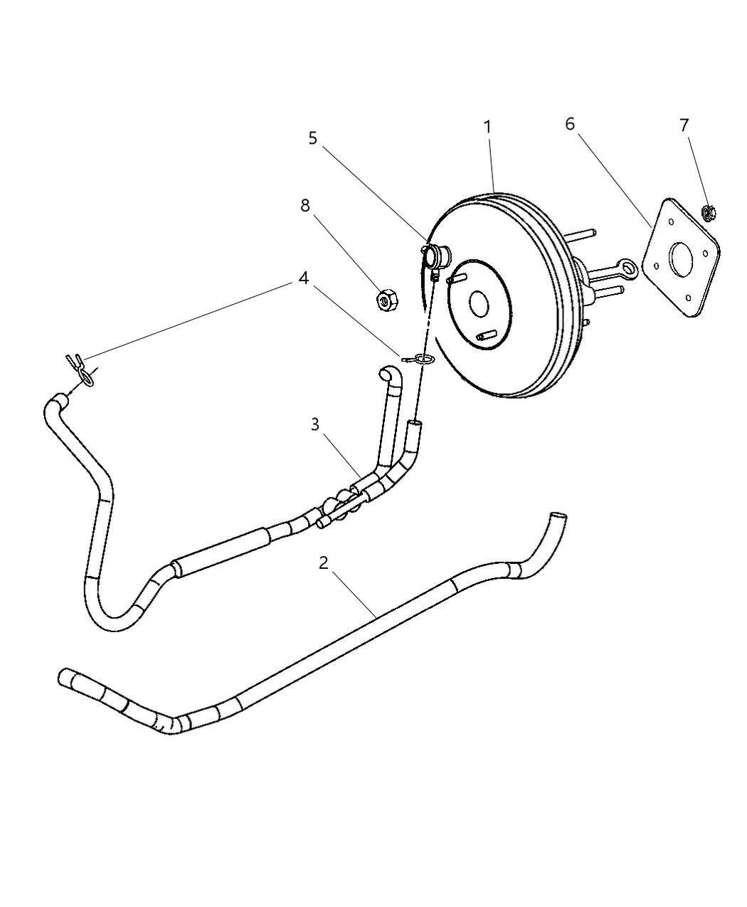 Mopar 4764647AD Booster-Power Brake