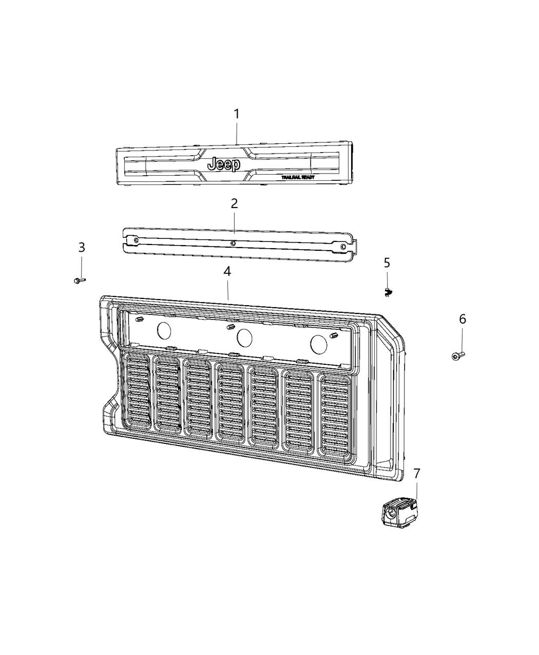 Mopar 68294669AA Rail-Cargo