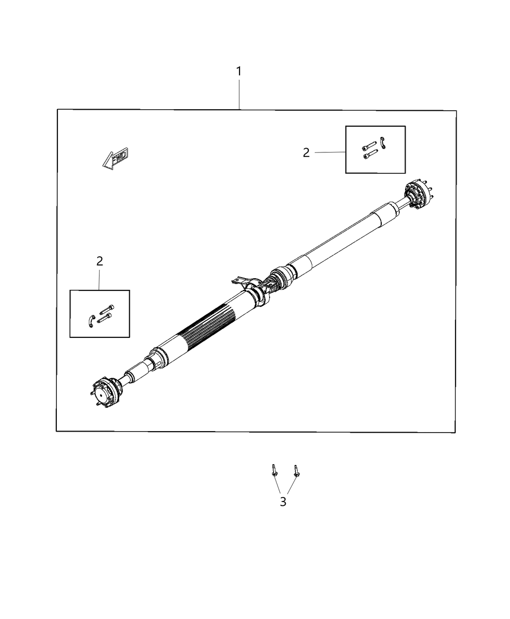 Mopar 68312786AB Rear Drive Shaft