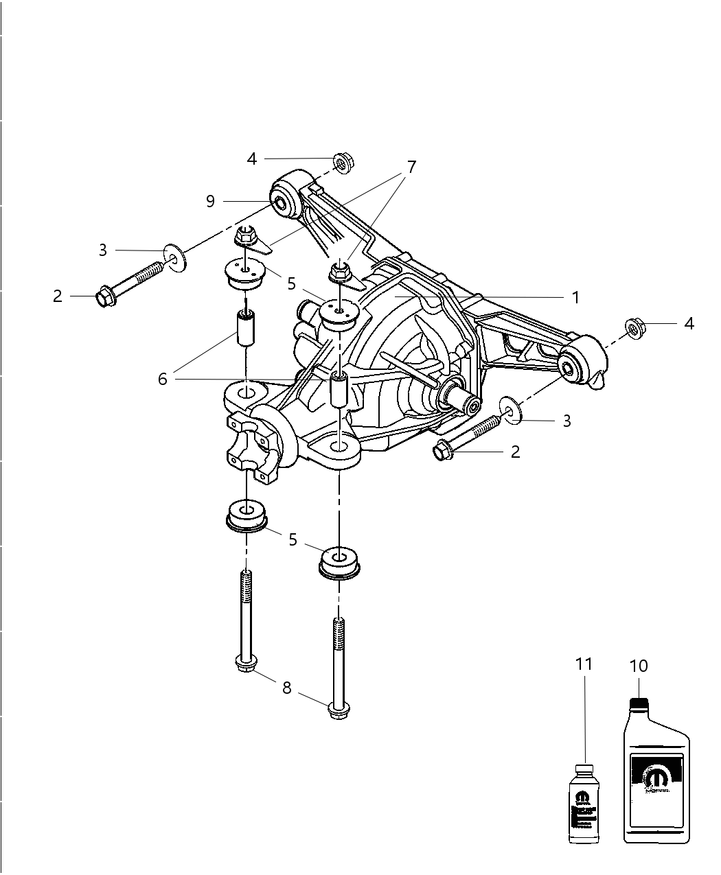 Mopar 5038307AC Differential-Rear Axle