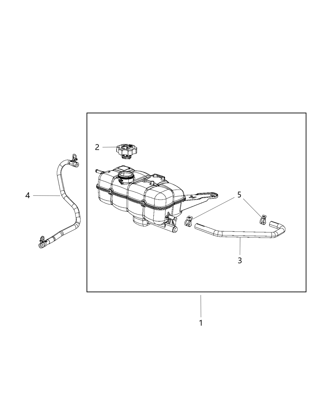 Mopar 52014993AB Hose-COOLANT Bottle Inlet