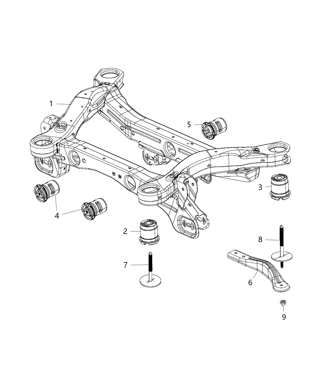 Mopar 68206804AA ISOLATOR-Cradle