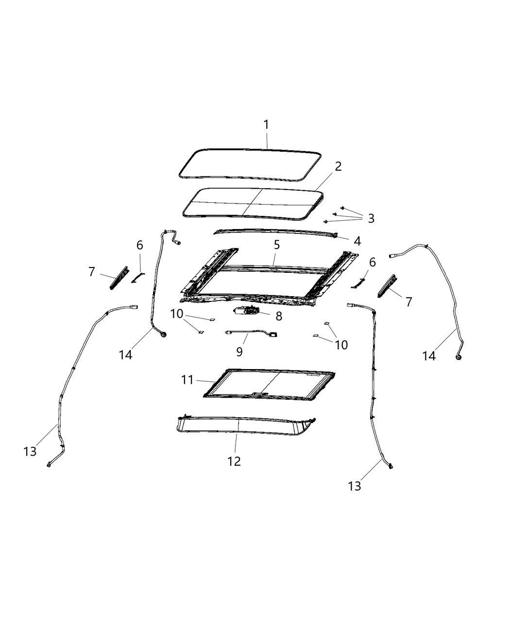 Mopar 68299680AA Hose-SUNROOF Drain