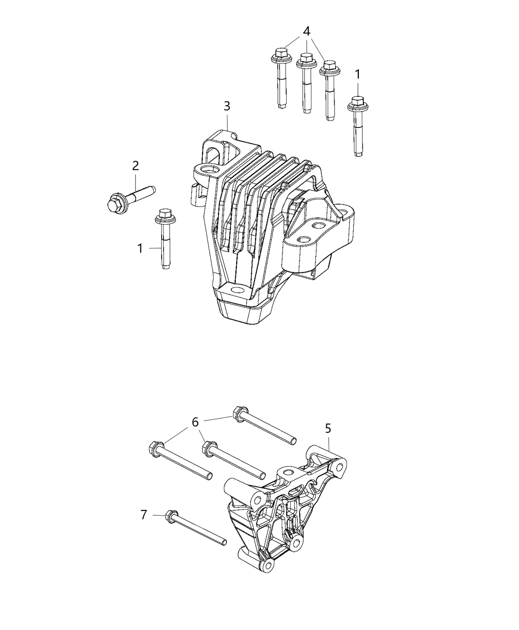 Mopar 4877789AE ISOLATOR-Engine Mount