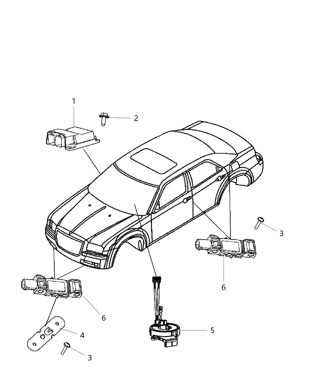 Mopar 68204700AE Air Bag Control Module