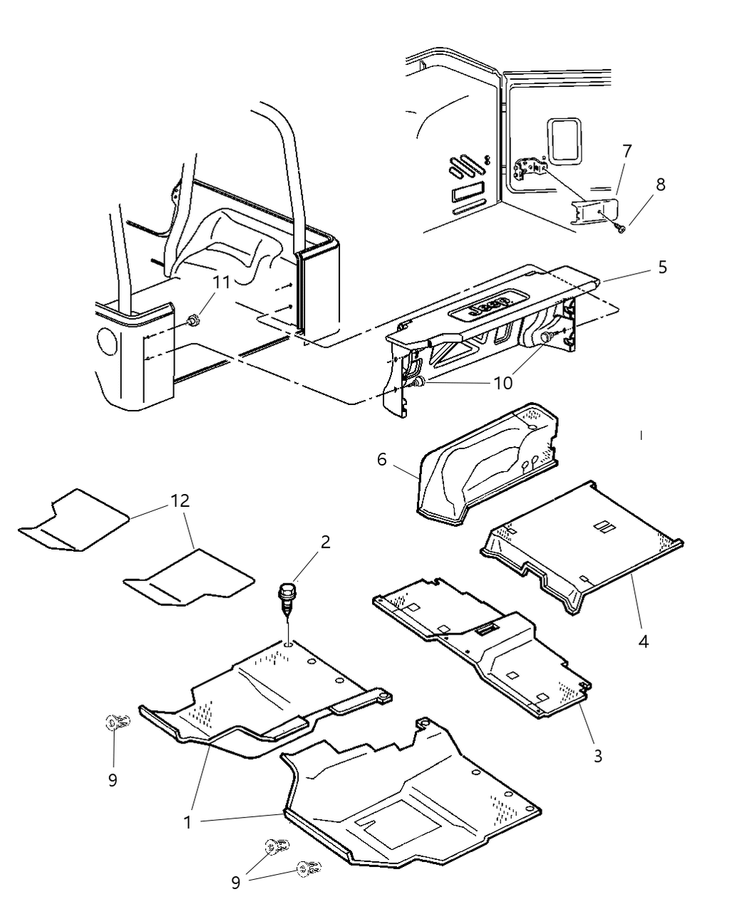 Mopar 5GY841J3AD Panel-Add A Trunk