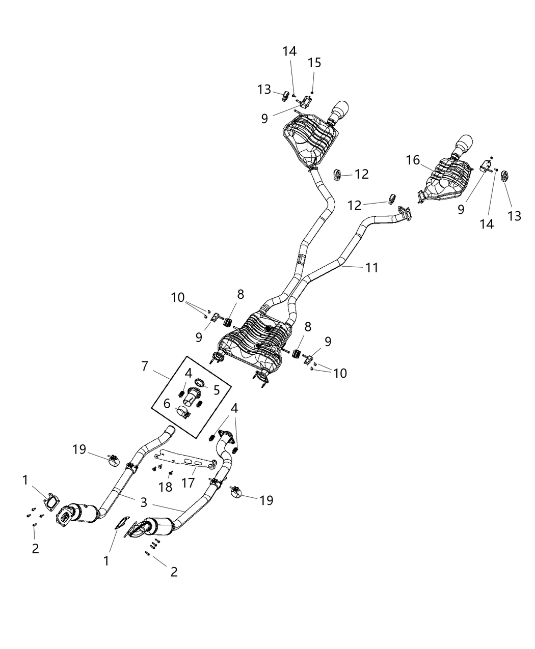 Mopar 68276628AB Exhaust Pipe