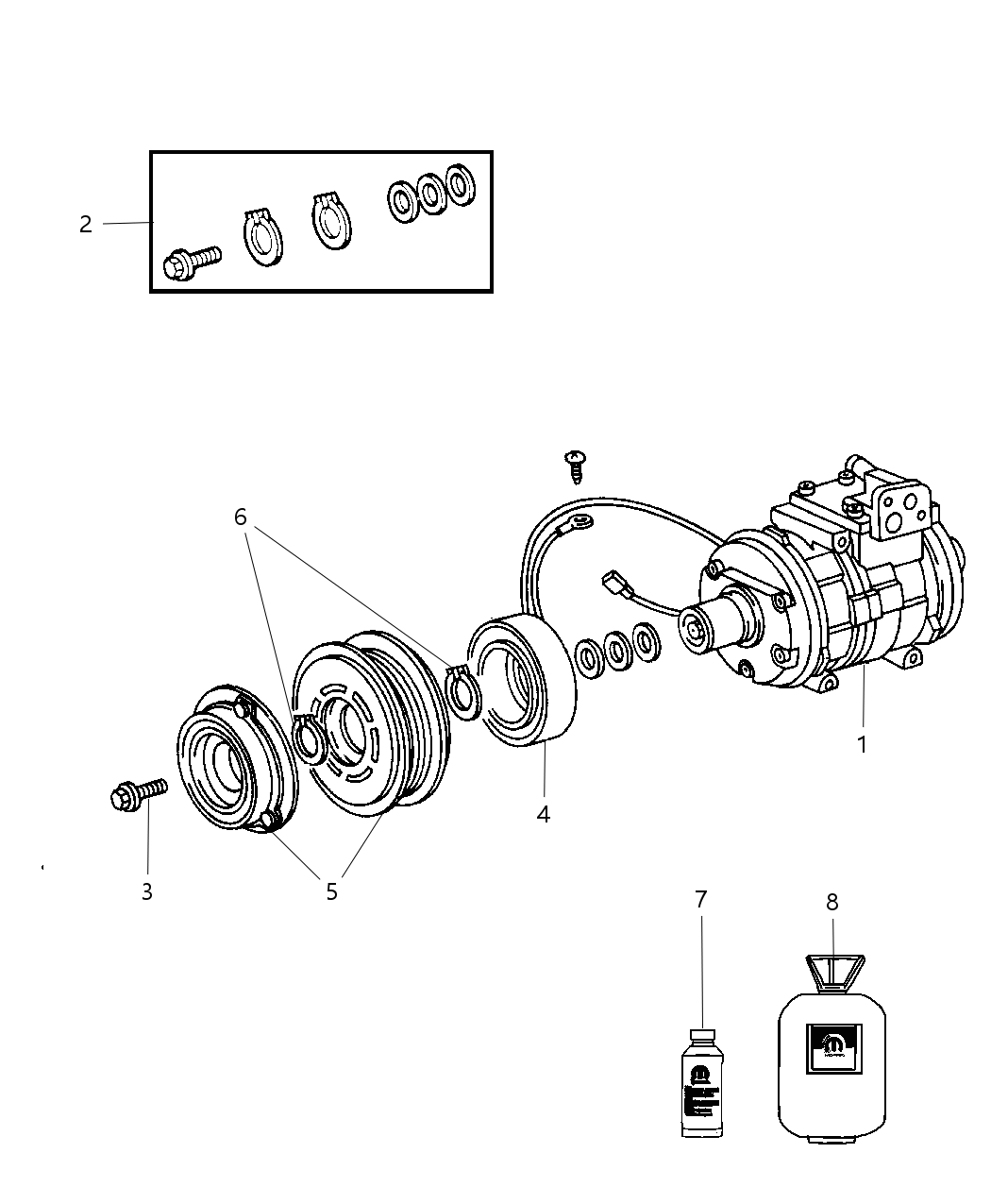 Mopar R5111437AD COMPRESOR-Air Conditioning