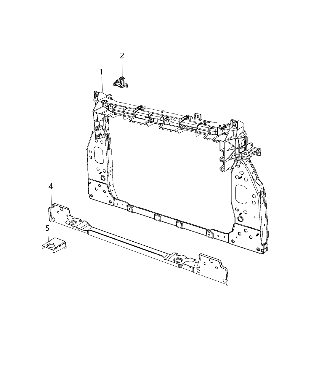 Mopar 68256097AA Panel-Radiator Closure