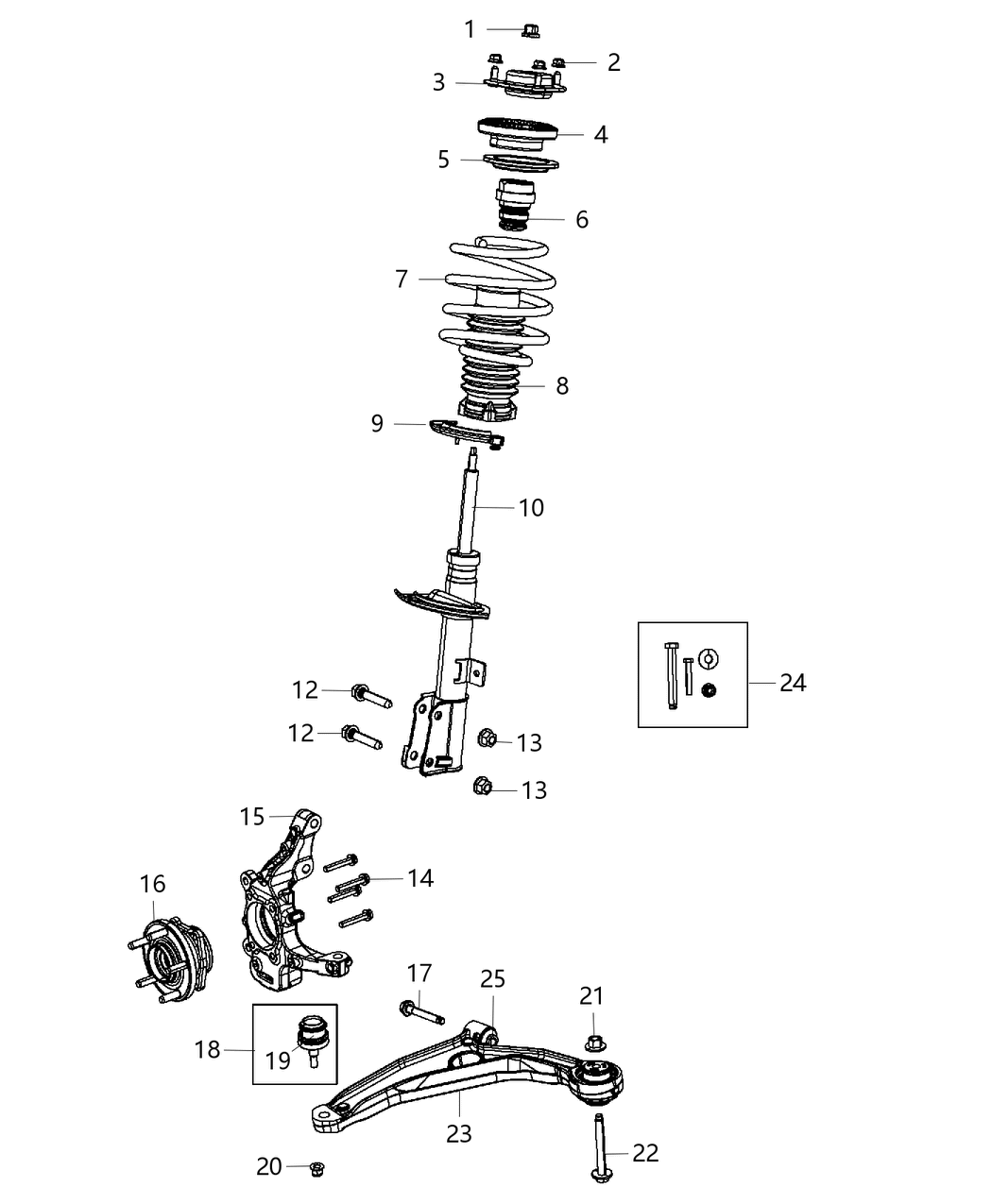 Mopar 5272734AE Front Coil Springs