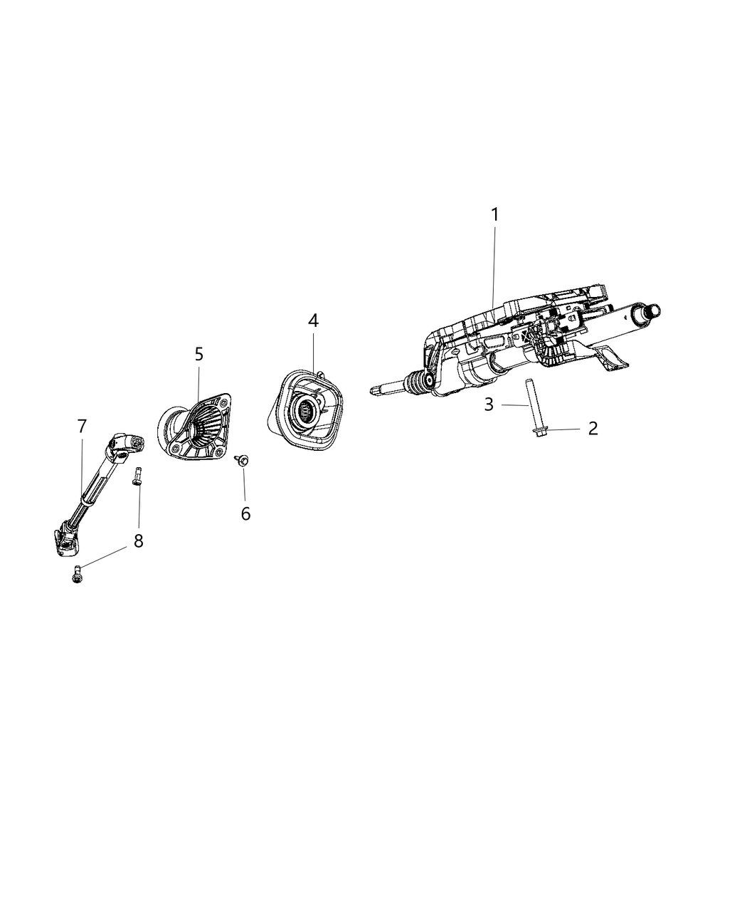 Mopar 55057355AD Column-Steering