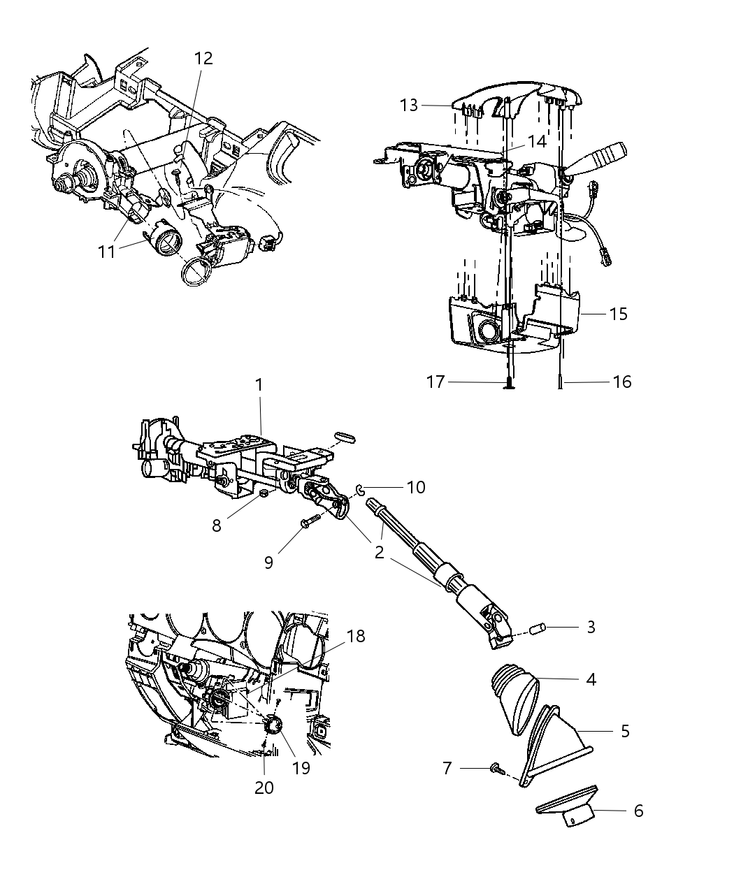 Mopar 5057296AG Housing-Steering Column Lock