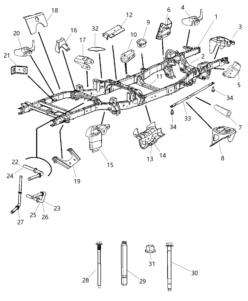 Mopar 52014142AC Frame-Chassis