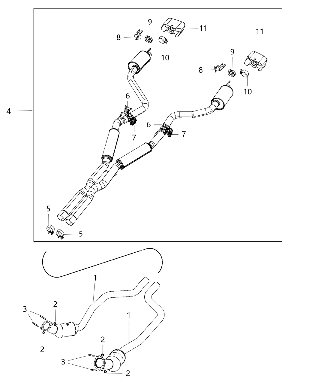 Mopar 68453193AB MUFFLER-Exhaust