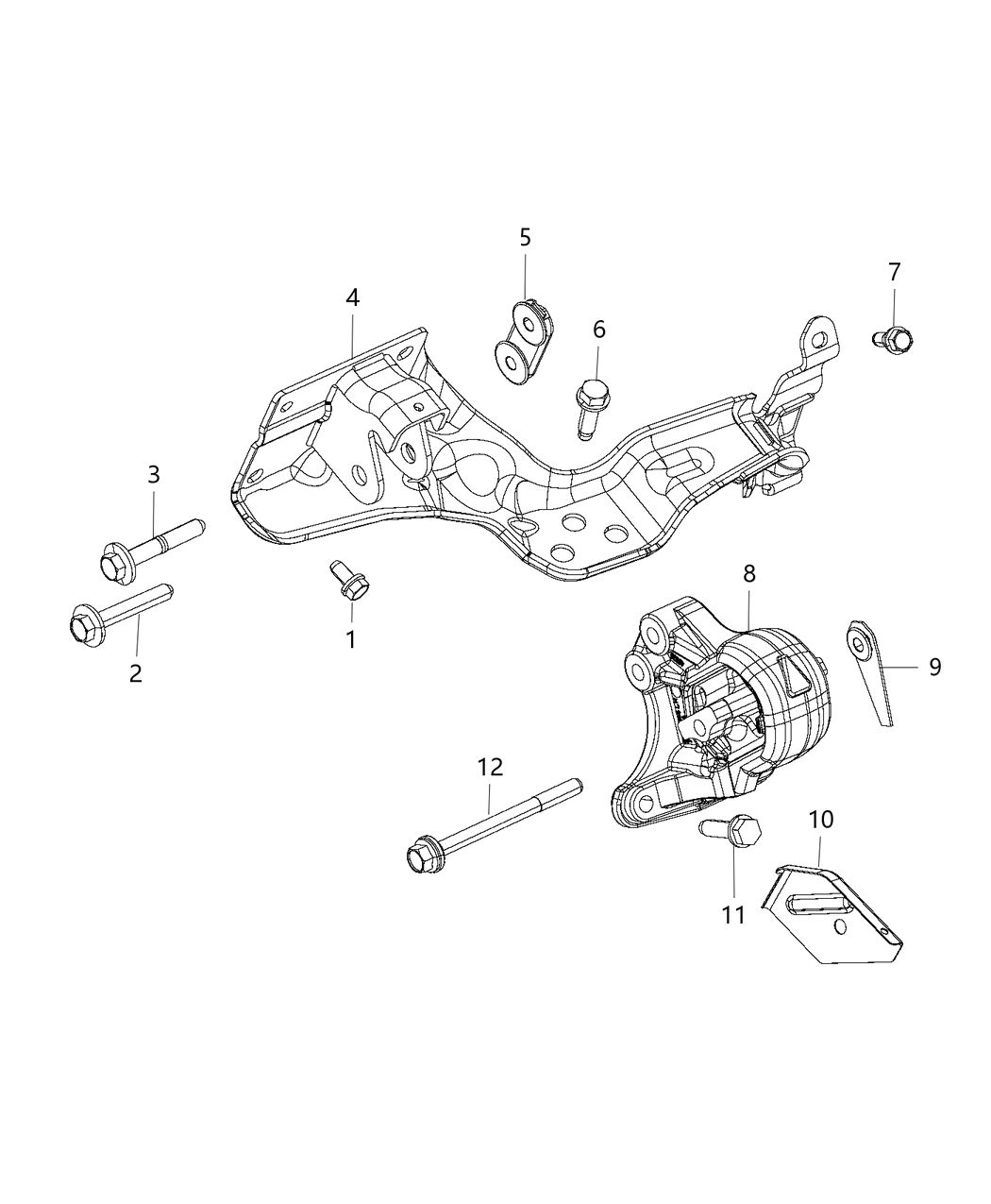 Mopar 68321777AE Bracket-Engine Mount