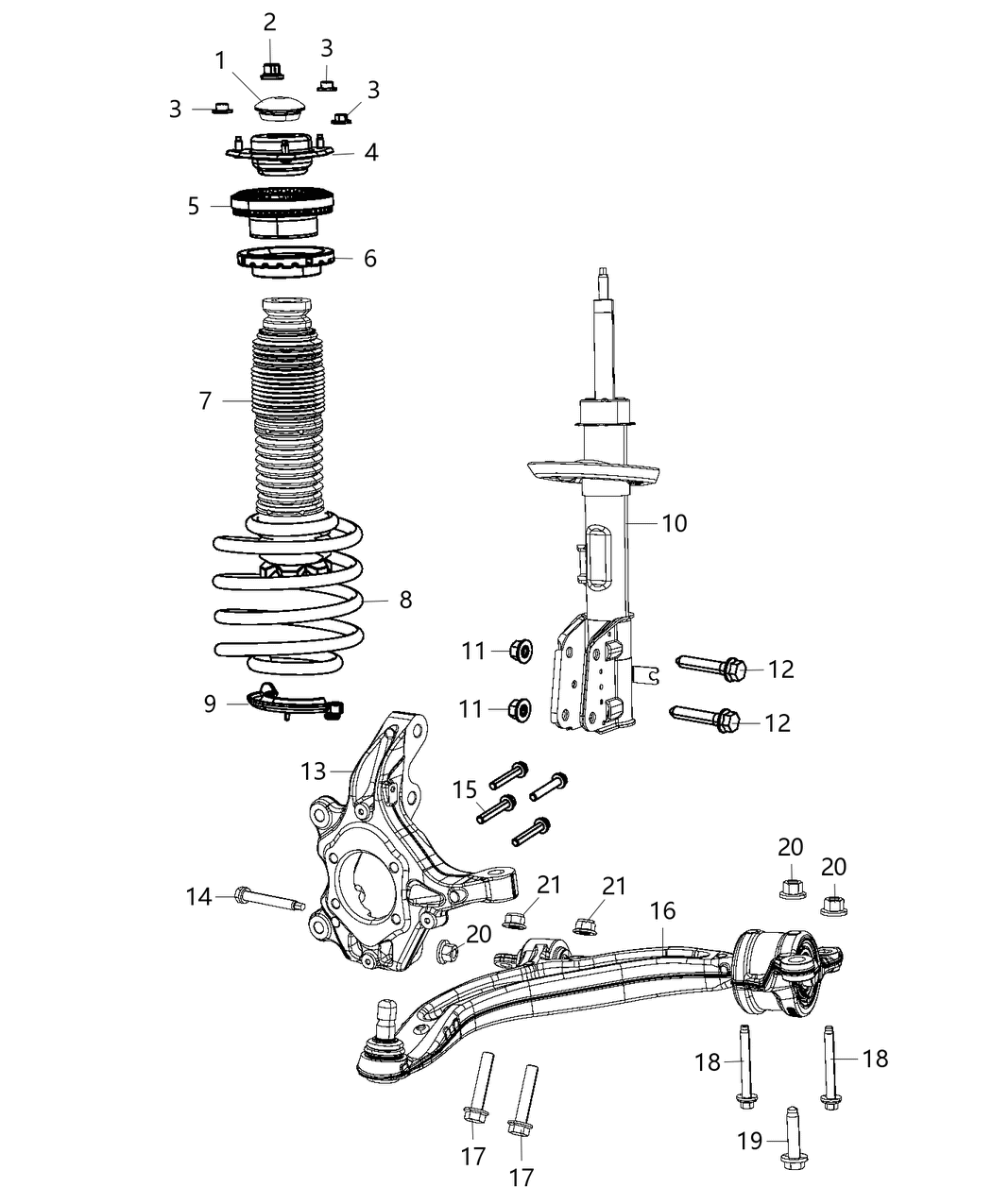 Mopar 68189019AC Suspension KNUCKLE