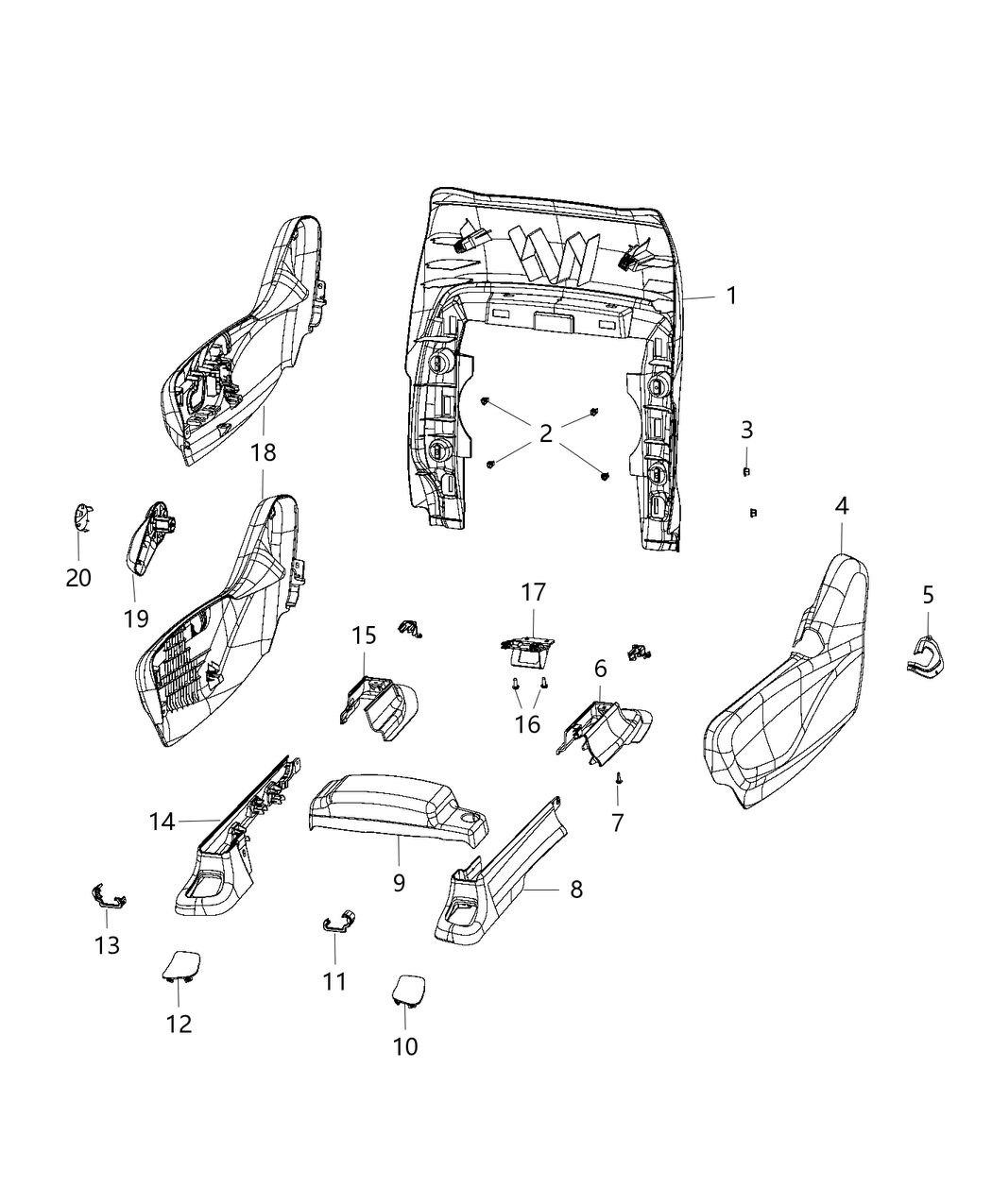 Mopar 6UN02PL5AA Seat