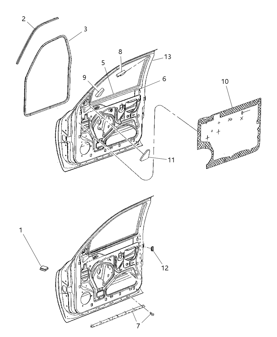 Mopar 55256711AH Seal-Glass Run