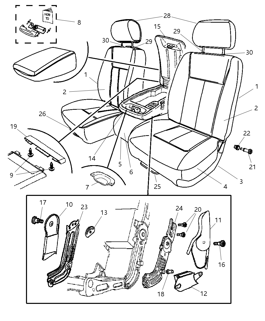 Mopar 1FX161D5AA BOX/BIN-ARMREST