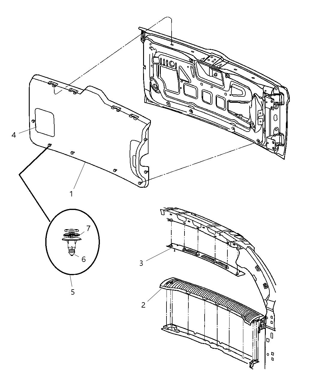 Mopar 5GP80WL5AG Panel-HEADLINER