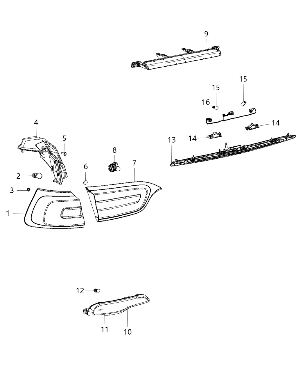 Mopar 68102920AB Lamp-Tail