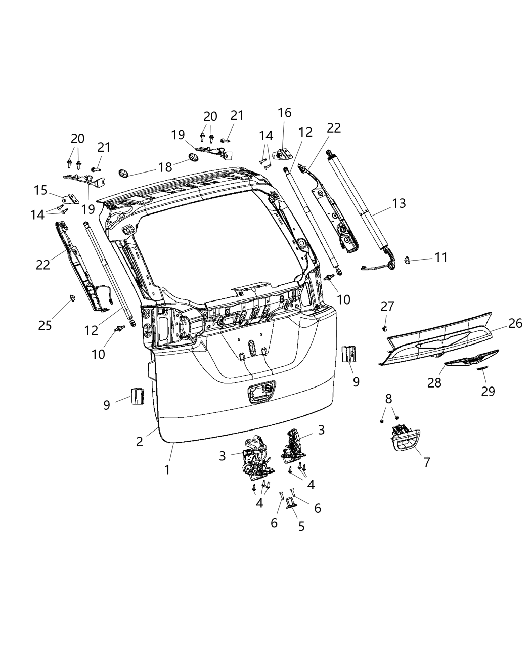 Mopar 68227064AI LIFTGATE