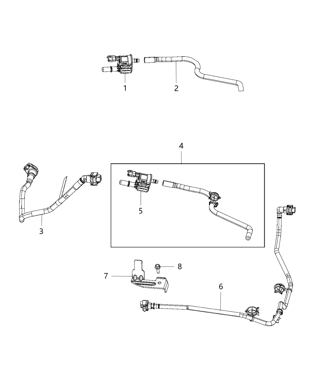 Mopar 68267057AA Harness-Vapor PURGE